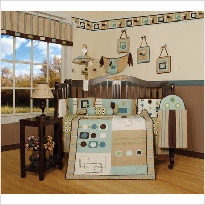 Boutique Brand New GEENNY Baby Boy Artist 13PCS CRIB BEDDING SET