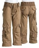 XCVI Cropped Scrunch Leg Cargo Pants