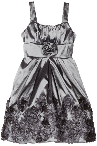 Ruby Rox Kids Girls 7-16 Soutache Silver Dress