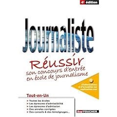 Journaliste : Concours d'entr�e en �cole de journalisme