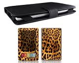 Bundle Monster Barnes & Noble Nook Synthetic Leather Case Cover Jacket + Skin Sticker + Screen Protector Ebook Accessories Combo - Fit 3G and Wifi Version
