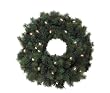 24" Pre-Lit Full Angel Pine Christmas Wreath With Clear Lights #H80675