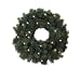 24" Pre-Lit Full Angel Pine Christmas Wreath With Clear Lights #H80675