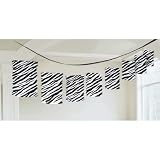 Zebra Paper Lantern Garland Party Accessory
