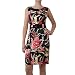 AGB Women's Classic Sheath Belted Dress