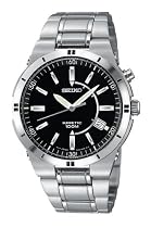 Seiko Men's Kinetic Silver-Tone Watch #SKA347