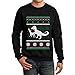 TeeStars - Ugly Christmas Sweater T-Rex VS Reindeer Funny Xmas Sweatshirt