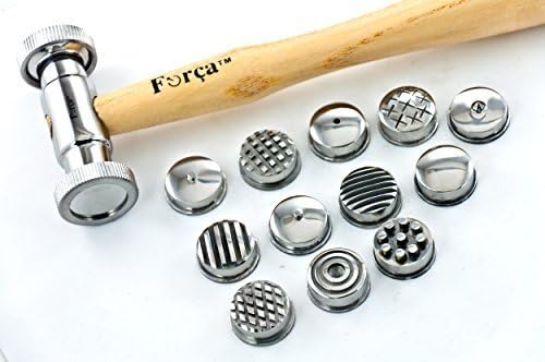 Forca RTG-1923 Texturing Hammer Set with 12 Pattern Heads by Forca