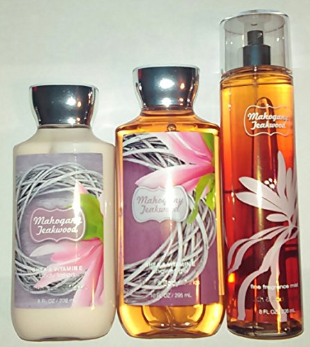 Bath & Body Works Mahogany Teakwood Shower Gel, Body Lotion & Fine Fragrance Mist