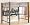 Full Size Metal Loft Bunk Bed W/desk In Black Finish. Image #1