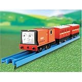 Thomas and Friends Motorized Road and Rail Battery Powered Tank Engine : Rusty with 2 Passenger Wagons