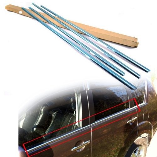 Car Auto Parts Shiny Chrome Stainless Steel Window Molding Trim Strip Line Exterior Kit For 2007 2008 2009 2010 2011 2012 Mitsubishi Outlander EX