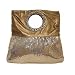 Whiting and Davis Lambskin Leather Top Handle