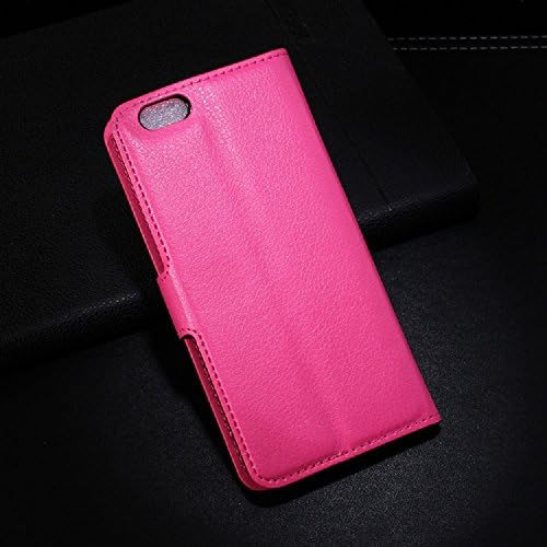 FSH Tech High Quality iPhone 6 Case Wallet Leather TPU 4.7 inches Not Fit For iPhone 6 Plus (Pink)