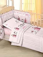 Anne Geddes Coordinato Copripiumino Lettino Ag Pink Bunnie (Rosa)