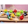 New Set of 12 PCs Iphone Game Angry Birds Green Pigs PVC Figures