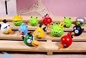 New Set of 12 PCs Iphone Game Angry Birds Green Pigs PVC Figures