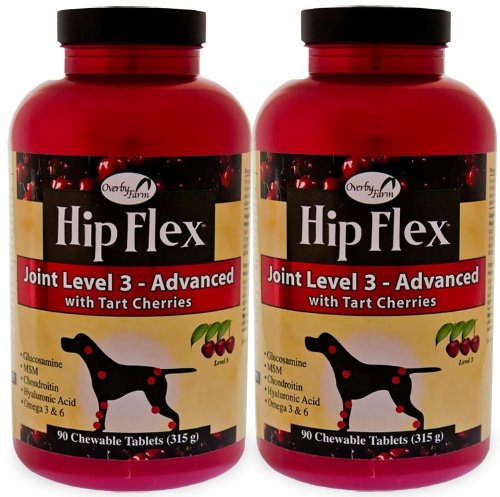 2 PACK Overby Farm Hip Flex Joint Level 3 Advanced (180 tablets)