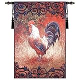 IMAGE OF Iron Gate Rooster Wall Tapestry - 46
