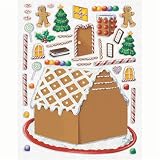 Decorate a Gingerbread House Sticker Sheets (3 count)