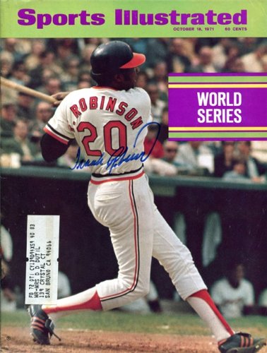 Frank Robinson Autographed/Hand Signed Sports Illustrated Magazine - October 18, 1971
