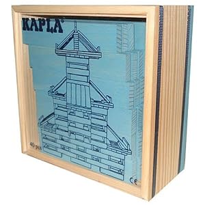 Kapla 40 Piece Wooden Block Set In Light Blue