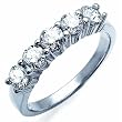 Five Stone Diamond Anniversary Band