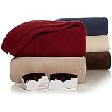 Biddeford 2024-905291-711 Heated Knit Microplush Blanket, King, Chocolate