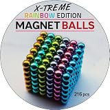 Magnet Balls Extreme Rainbow Edition - 6 Colors - Magnetic Earth Magnet Puzzle in Collector's Tin