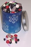 Scott's Cakes Licorice Bridge Mix in a Snowflake Can