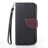 Tikeda-for S4 Mini I9190 Case Elegant Flower and Deluxe Book Style Folio PU Leather Wallet with Magnet Design Flip Case Cover With Credit Card Holder TPU Case Cover Skin for Samsung Galaxy S4 Mini I9190(not fit for S4)