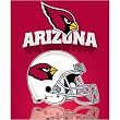 Arizona Cardinals Light Weight Fleece NFL Blanket (Grid Iron) (50x60) by Northwest