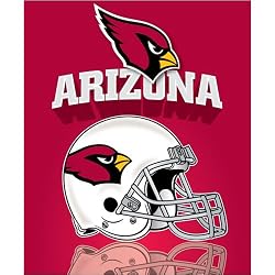 Arizona Cardinals Light Weight Fleece NFL Blanket (Grid Iron) (50x60) by Northwest