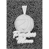 LogoArt Purdue Boilermakers Sterling Silver Basketball Pendant