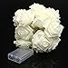 KingSo® 20 LED Battery Operated Rose Flower String Lights Wedding Garden Christmas Decor (Warm White)