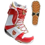 Nitro Select TLS Snowboard Boot - Men's White/Gold/Red Eero, 10.0