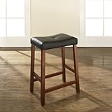 Crosley Furniture CF500224-CH - Upholstered Saddle Seat Bar Stools (Classic ....