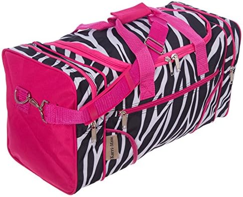 Carry Cloud Women's 20" Weekender Travel Duffel Bag Zebra
