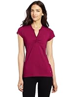 Danskin Women's V-Neck Placket Tee