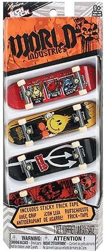 Tech Deck 96 mm 4-Pack Finger Boards [World Industries]