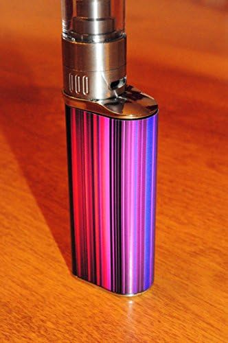 Stripes 2 (Red to Blue) Decal for Eleaf iStick 30W Mod - Glossy Vinyl Sticker
