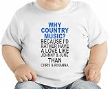 Why Country Music Slogan オーガニックベビーTシャツ 12 - 18 Months