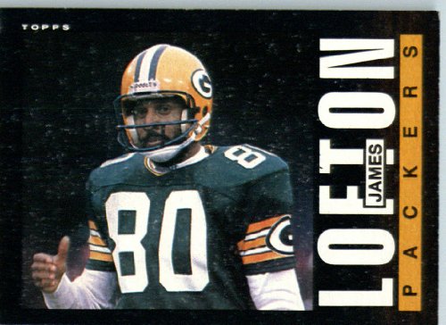 1985 Topps # 75 James Lofton Green Bay Packers Football Card - Shipped In Protective Screwdown Display Case!