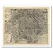 Map of the City of Paris by Nicolas de Fer 1700 Print