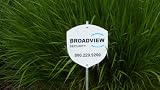 1 Broadview Home Security Alarm System Yard Sign With Post