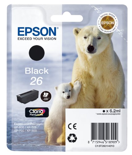 Epson Polar Bear 26 Ink Cartridge - Black