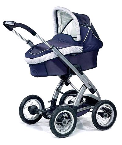 i'coo 392034 - Babywanne Cocoon, Navy, f&uuml;r Kinderwagen der Reihe Peak 4 Air