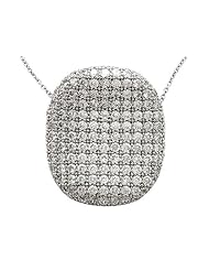 Zoe R (tm) Sterling Silver Micro Pave Hand Set Cubic Zirconia (CZ) Pendant