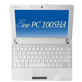 ASUS EeePC 1005HA�V���[�Y 10inch���C�hTFT�J���[�t�� �z���C�g EEEPC1005HA-WHI156