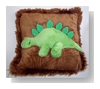 Stegosaurus Dinosaur Plush Pillow
